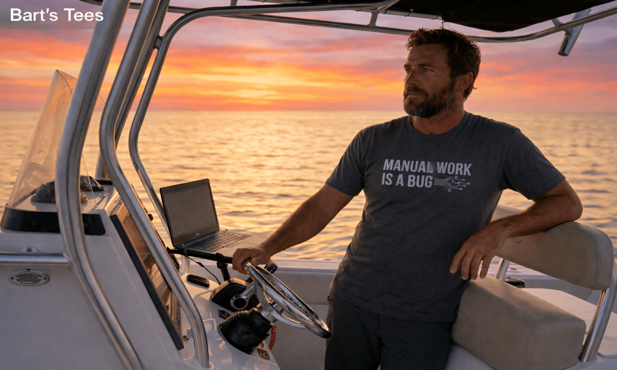 Ocean scene representing the work anywhere campaign